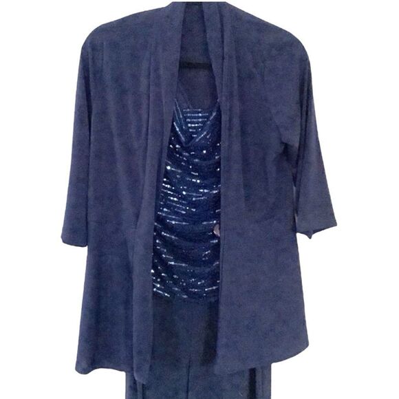 Enfocus Studio Navy Formal Pantsuit size 4 - Picture 3 of 9